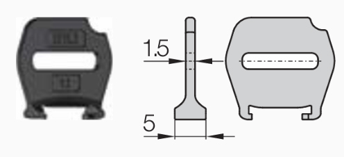 EasyClip mini E15i - Перегородка вертикальная фиксирующая ST15.2